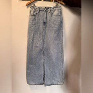 Blank NYC Light Blue Denim Skirt